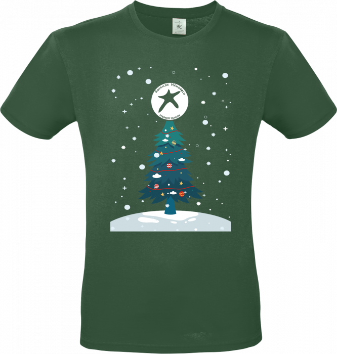 B&C - Roskilde Håndbold Christmas T-Shirt Adults - Bottle Green